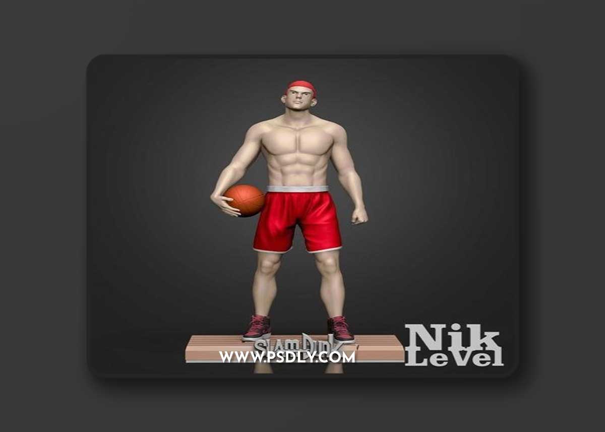 Hanamichi Sakuragi SlamDunk – 3D Print Model