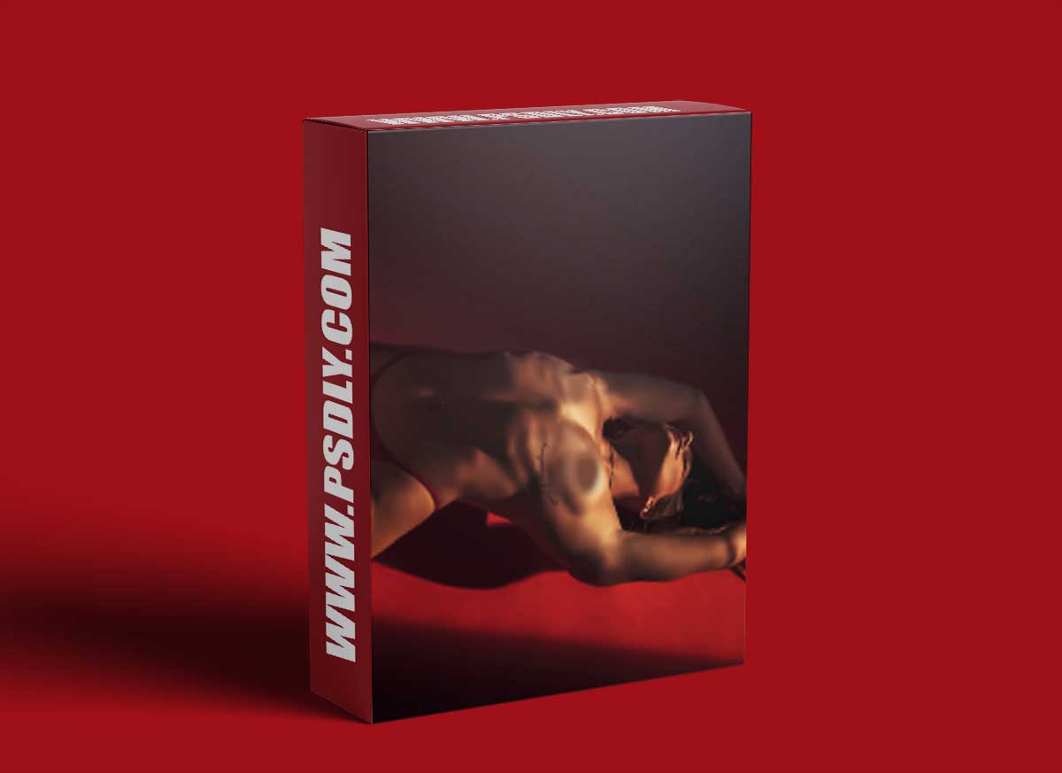 J Marcus Photography - Meg full lesson strip of light red paper on ground