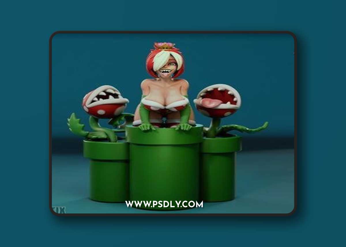 Jigglystix - Queen of Piranha Plants – 3D Print Model