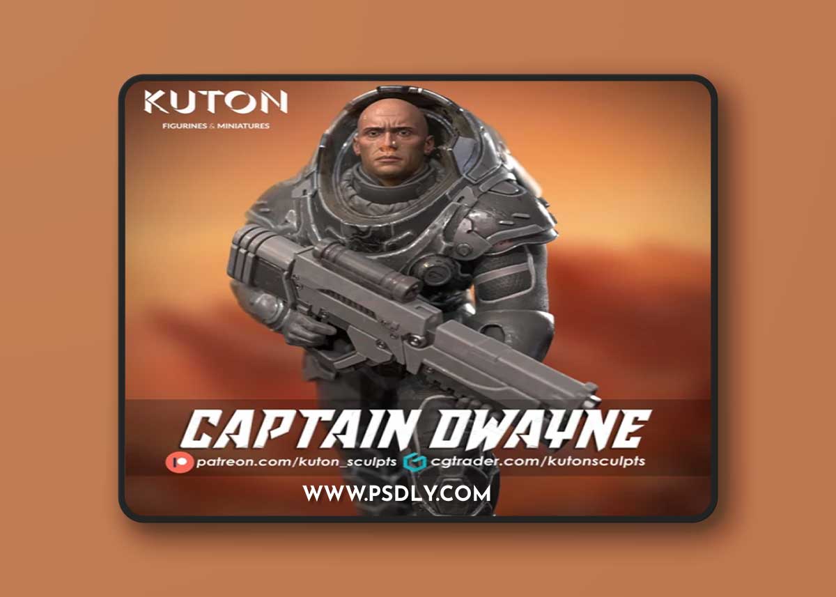 Kuton - Captain Dwayne – 3D Print Model
