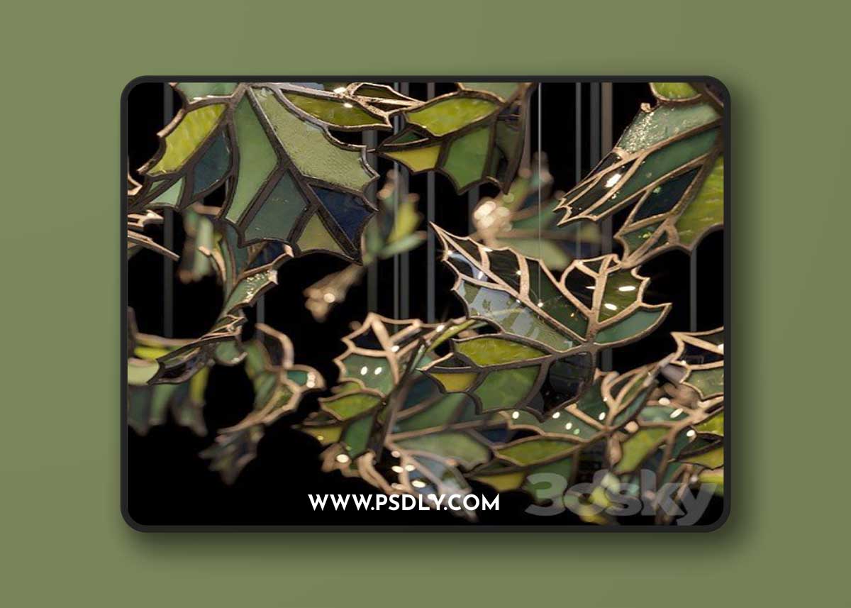 Light stained glass Vargov Design - Green