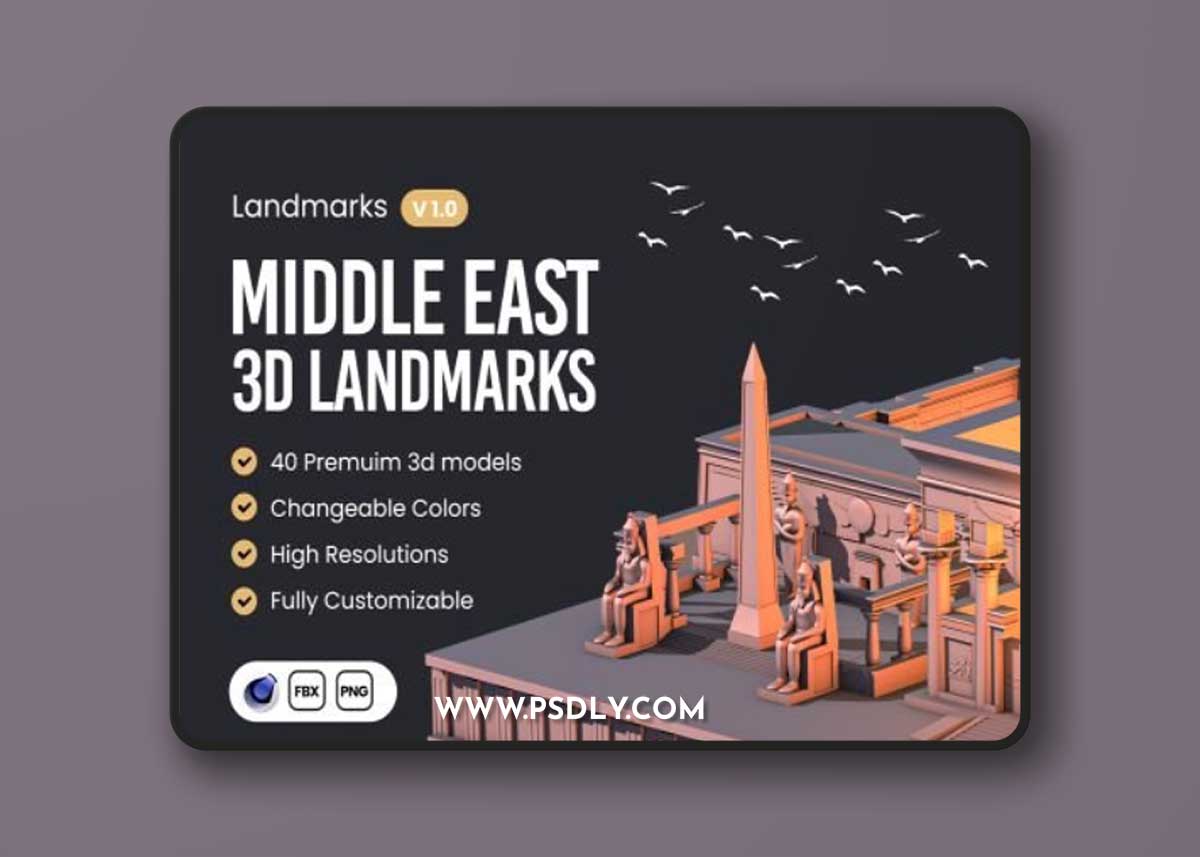 Moorgan 3d landmarks Pack (v1.0) Ui8.net