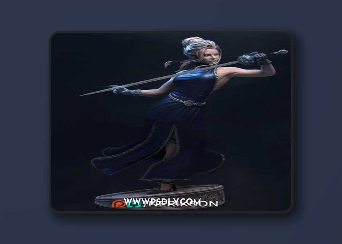Nerikson - Luna The Moonlight Fencer – 3D Print Model