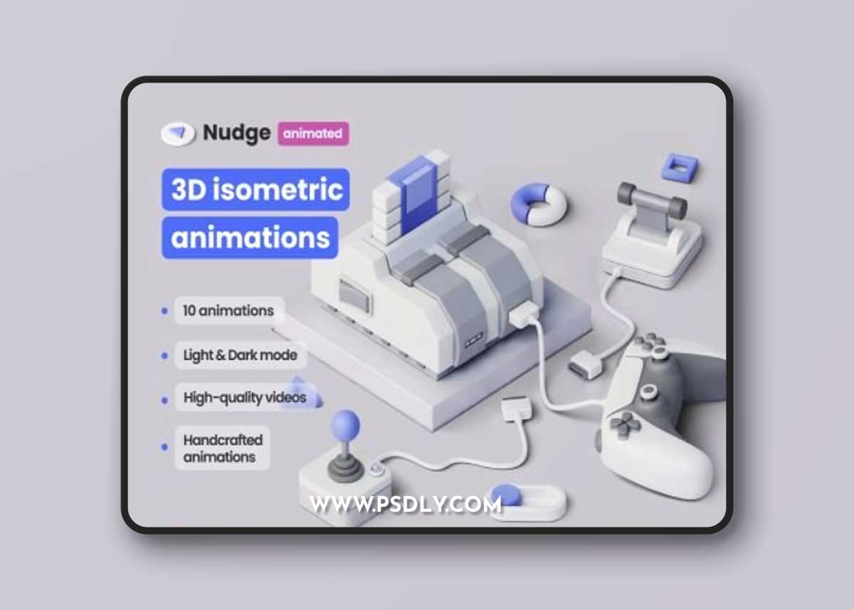 Nudge 3D animated Ui8.net