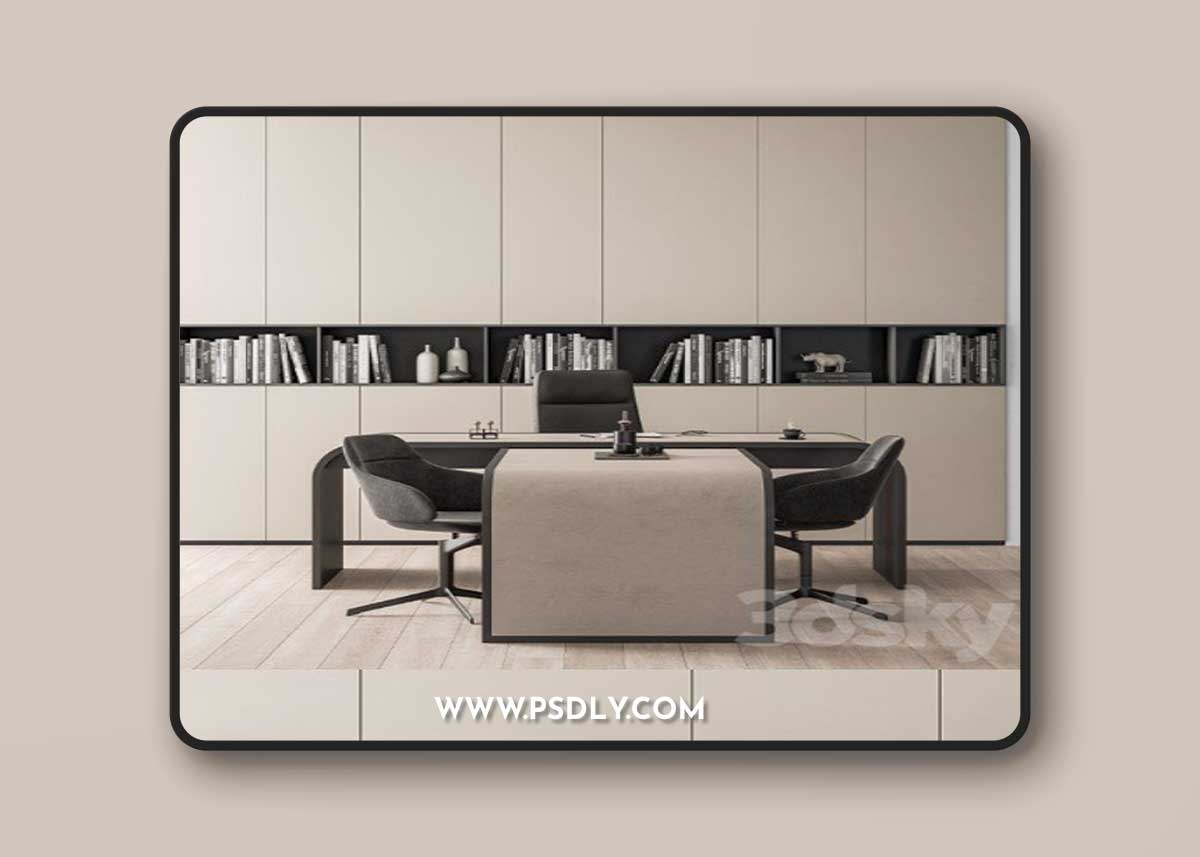 Office Furniture Boss Desk Cream - Manager Set Table 43