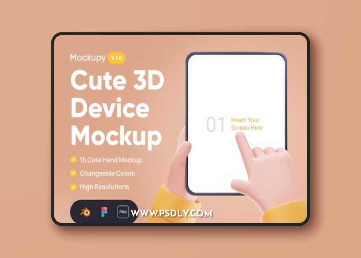 Mockupy - Cute 3D Device Mockup Ui8.net