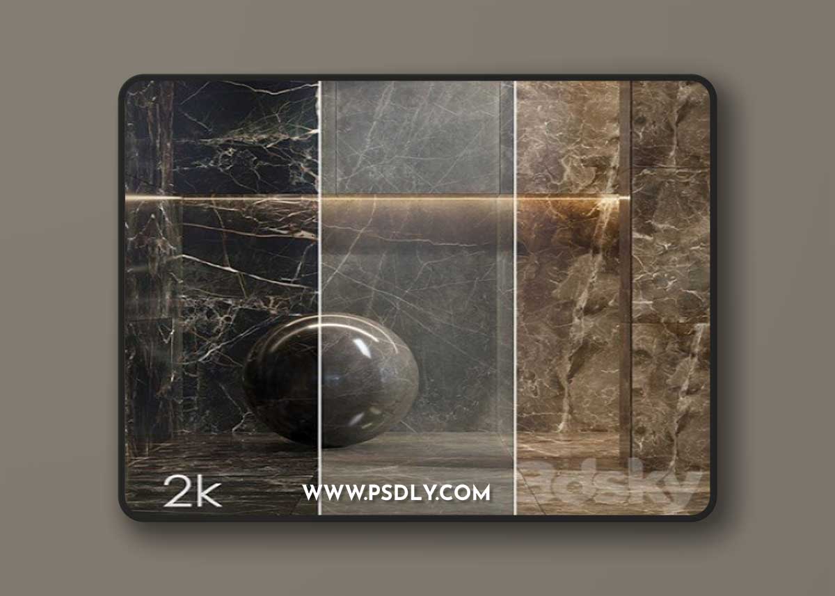 Caesar Set 26 – Marble BUNDLE – 4 types: Emperador, Graphite, Nero