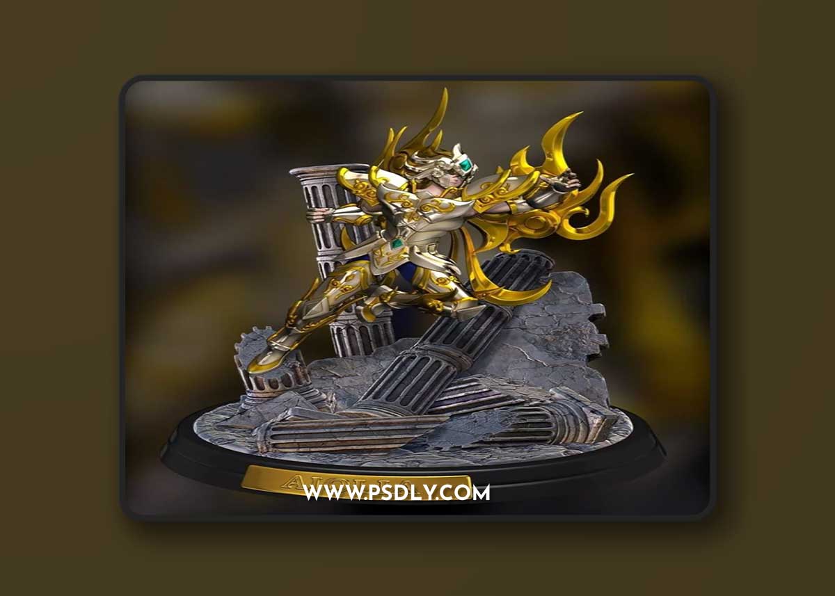 Saint Seiya - Aioria Divine by Damaia – 3D Print Model
