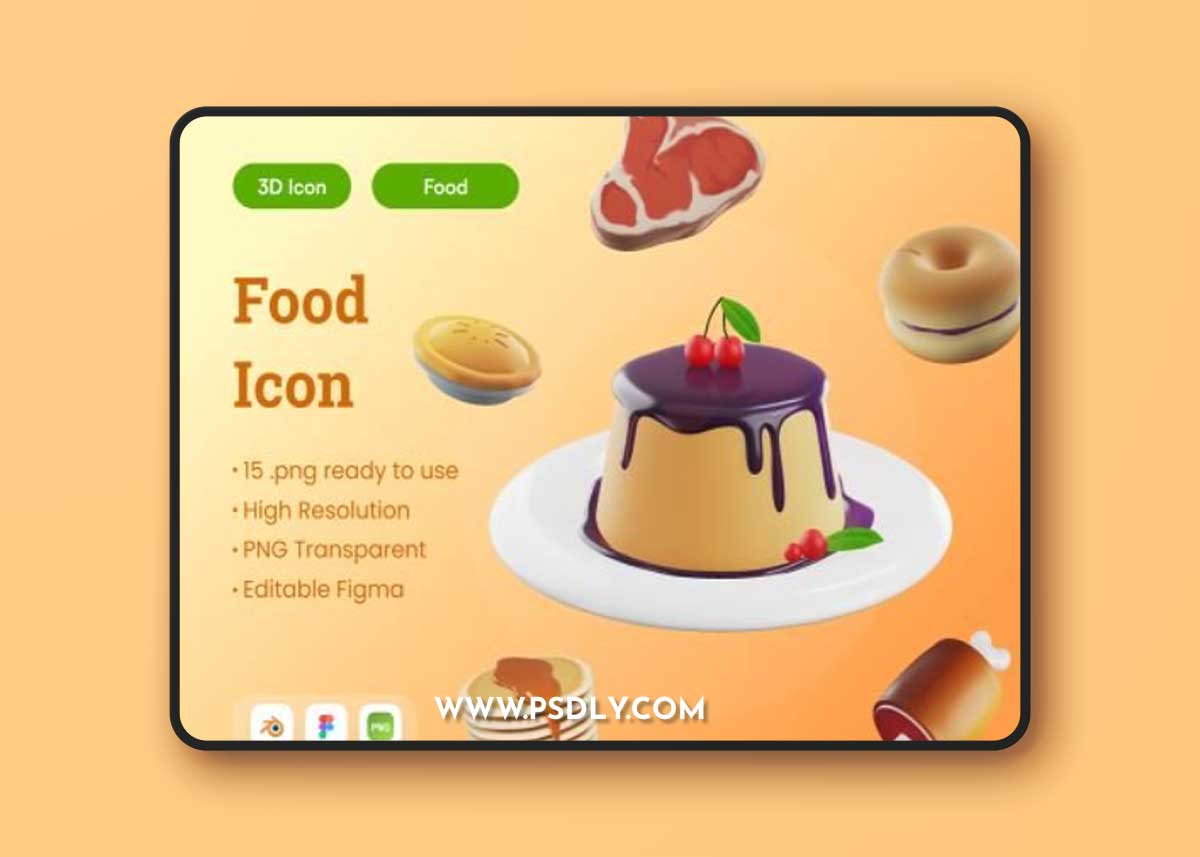 Snack 3D Illustration Ui8.net
