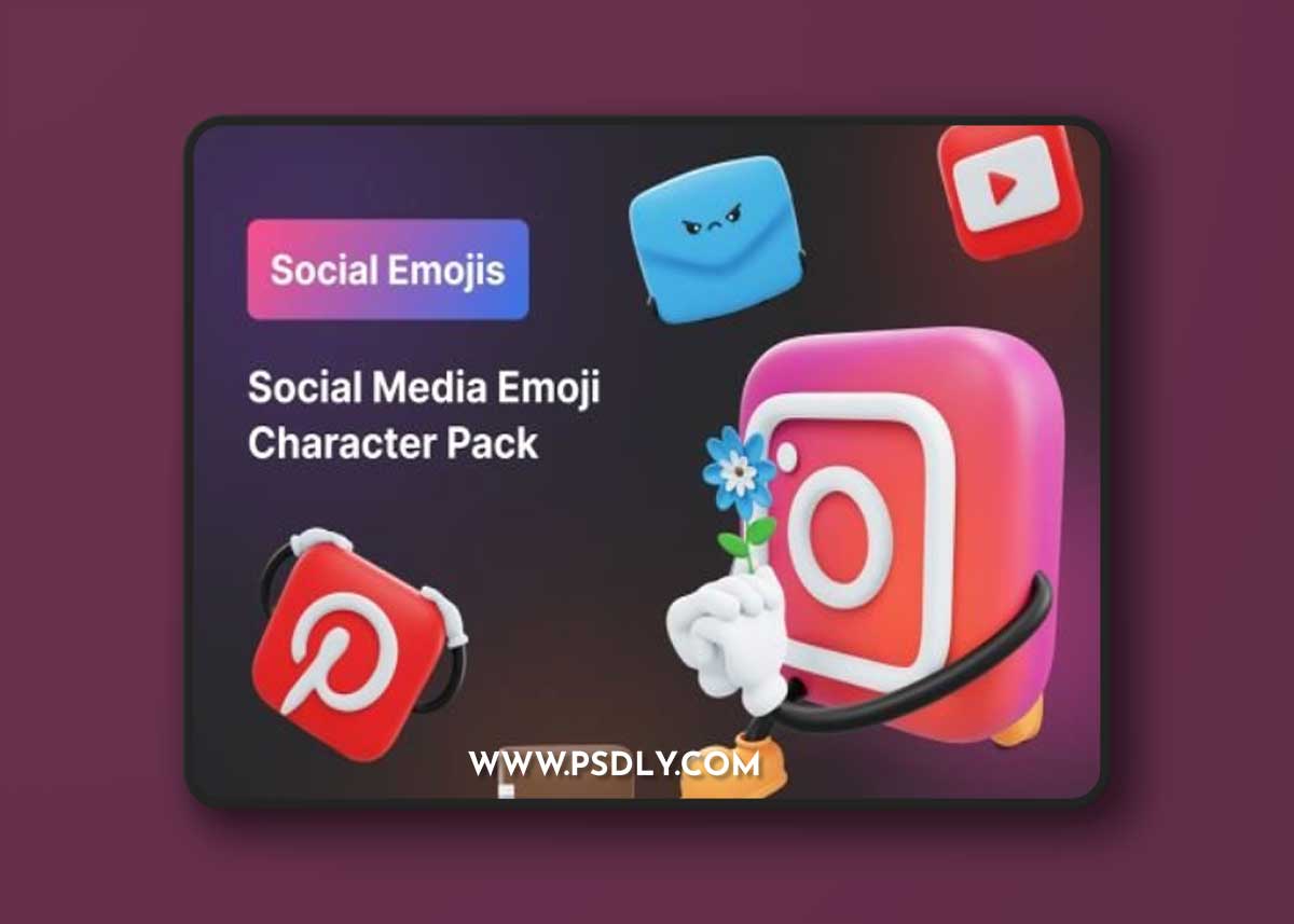 Social Media Emoji Character – Premium 3D Emoji for Social Media Ui8.net