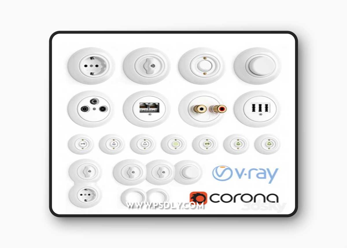 Switches and sockets THPG Porcelain