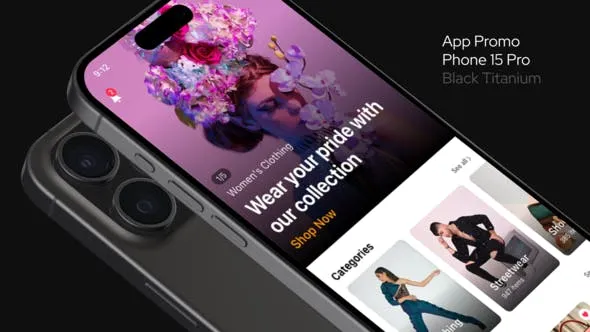 Videohive App Promo Phone 15 Pro 48240088