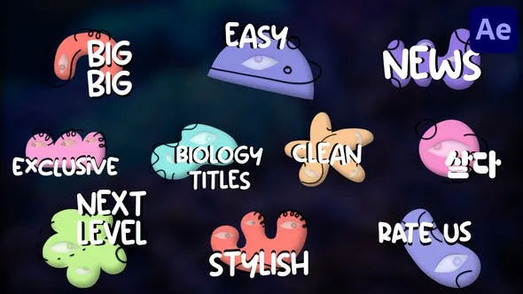 Videohive Biology Cells Titles for After Effects 47982608