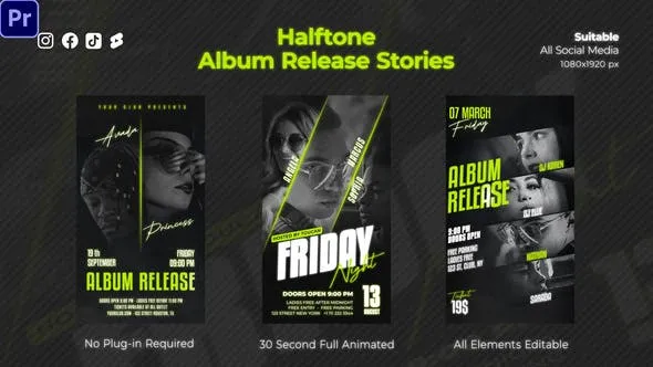 Videohive Halftone Album Release Stories 47814864