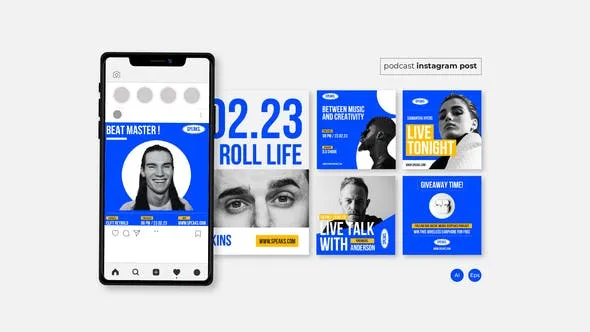 Videohive Music Podcast Instagram Post 47999462