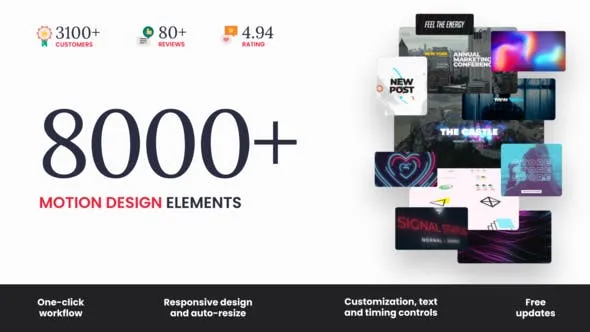 Videohive - The Bundle - 8000+ Motion Elements V8 - 24321544