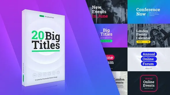Videohive Wave Big Titles 48318261