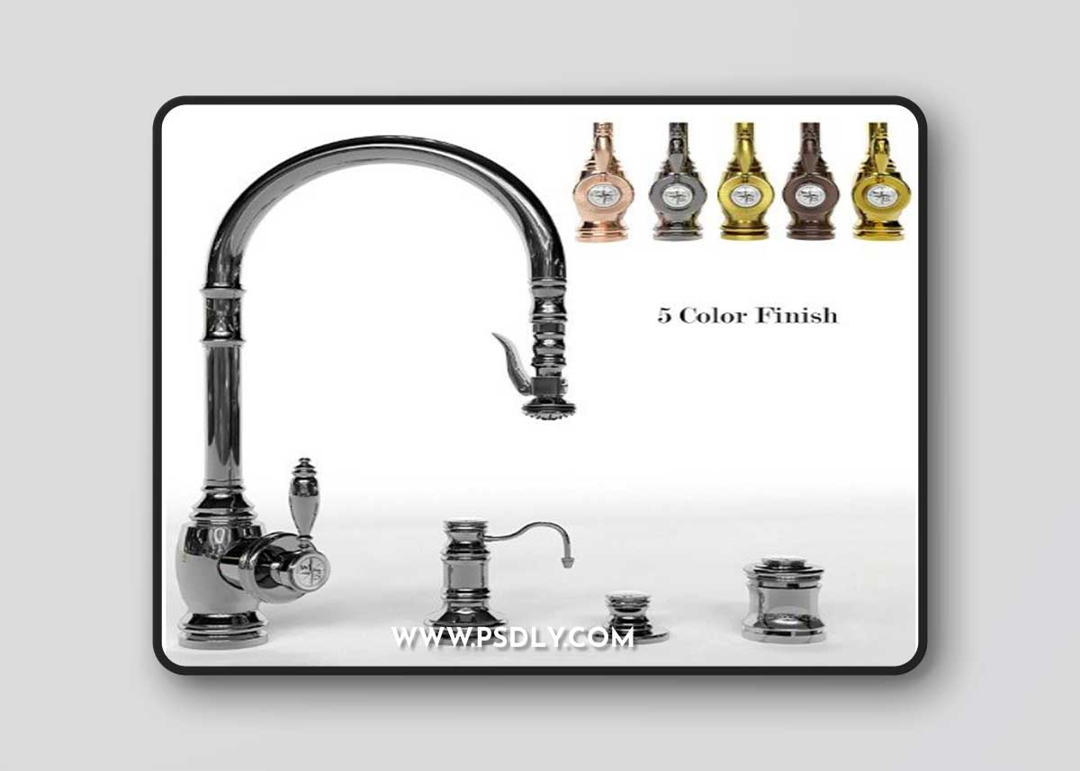 Waterstone Pull-Down Faucet 4PC. SUITE