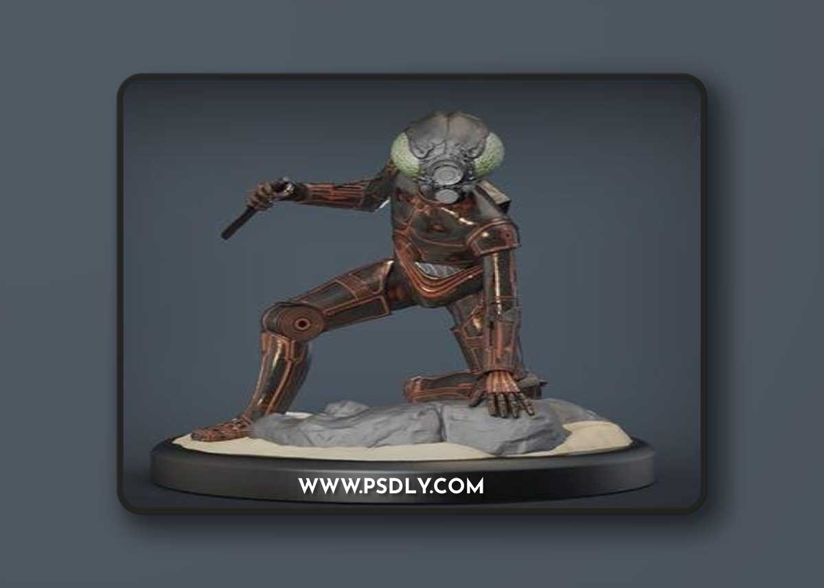 4-LOM droid bounty hunter from star wars – 3D Print Model