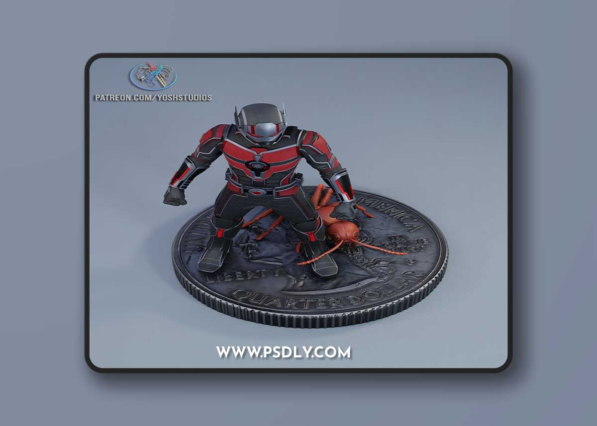 Ant Man 3 Statue and Bust – 3D Print Model