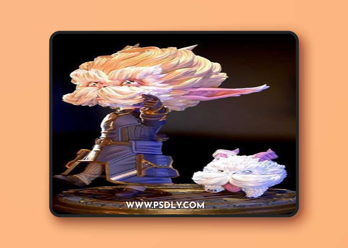 Arcane Fanart - Heimerdinger and his Poro – 3D Print Model