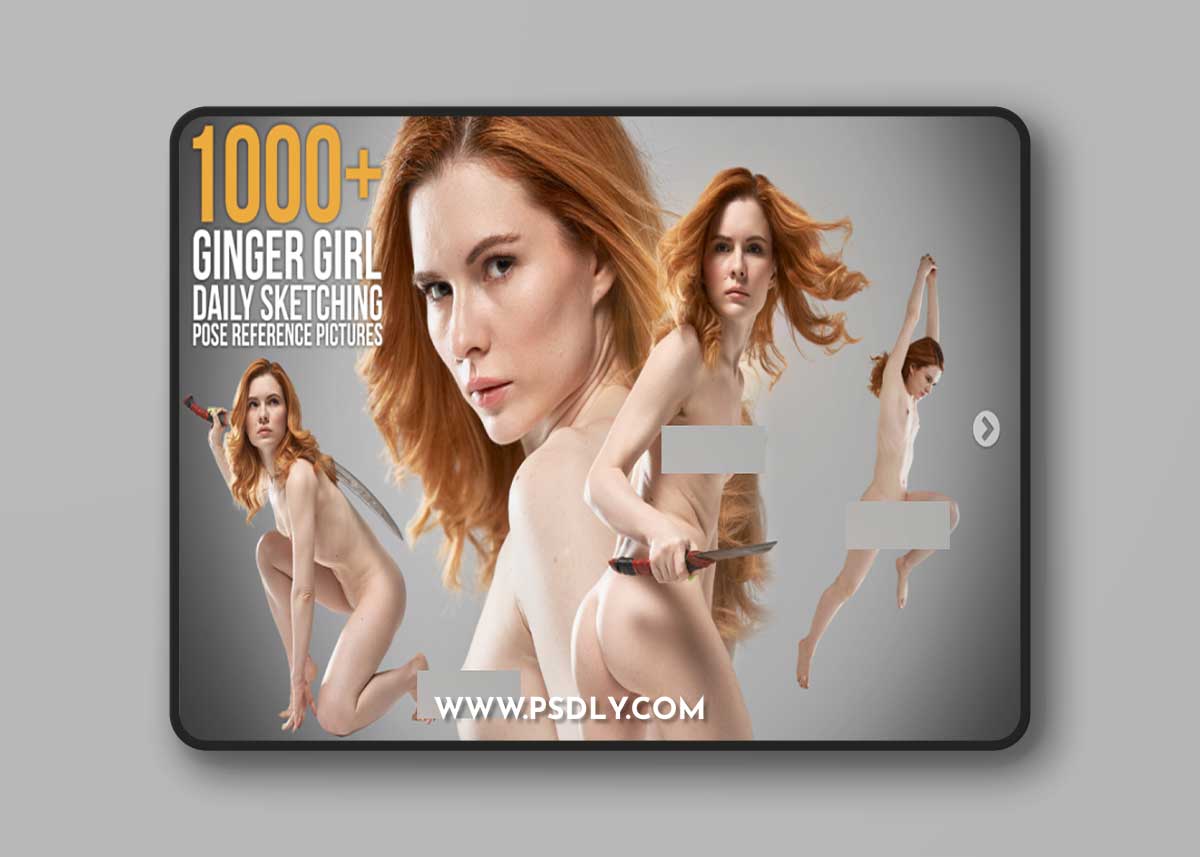 Artstation - Grafit - Ginger Girl Daily Sketching Pose Reference Pictures