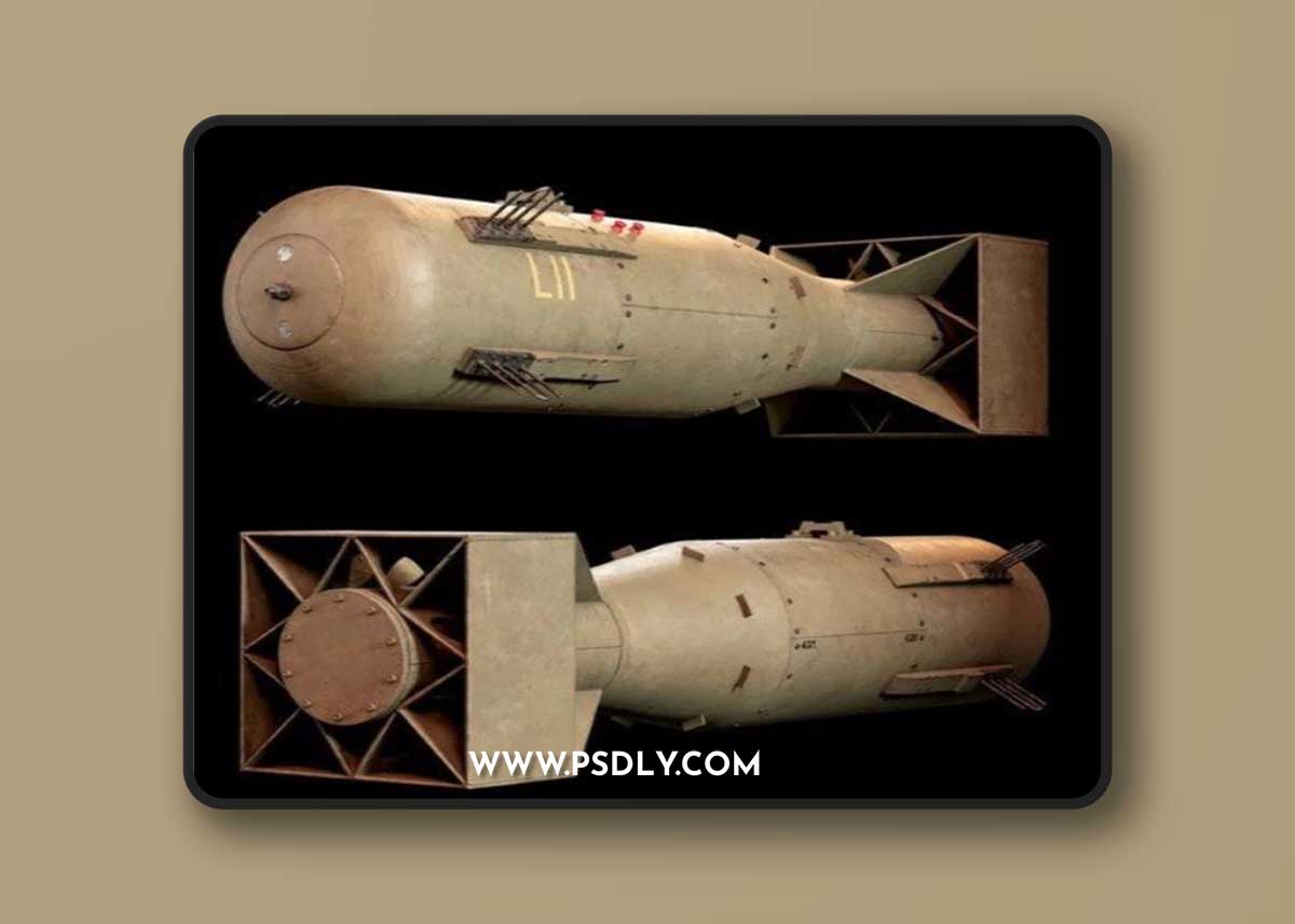 Atomic Mk1 Little Boy 3D Model