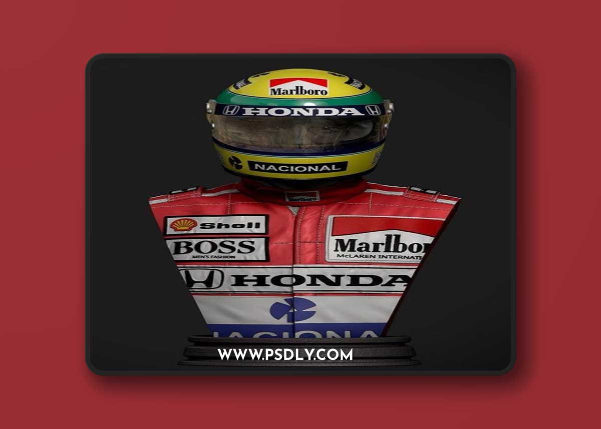 Ayrton Senna – 3D Print Model
