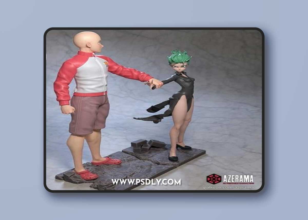 Azerama - Saitama and Tatsumaki Standart and NSFW Version – 3D Print Model