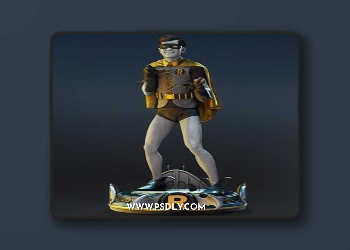 B3DSERK - Robin Burt Ward Statue – 3D Print Model