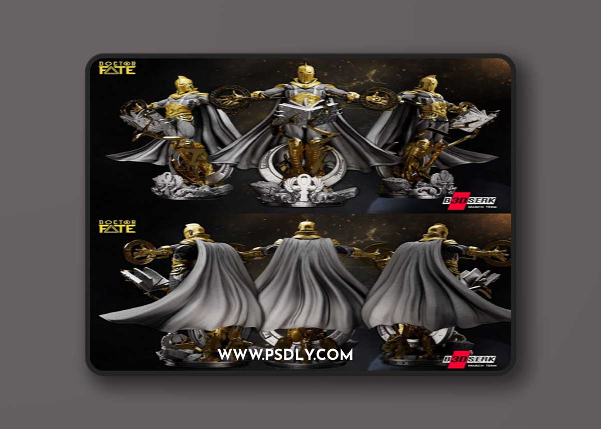 B3DSERK Studios – Doctor Fate – DC Comics – 3D Print Statue