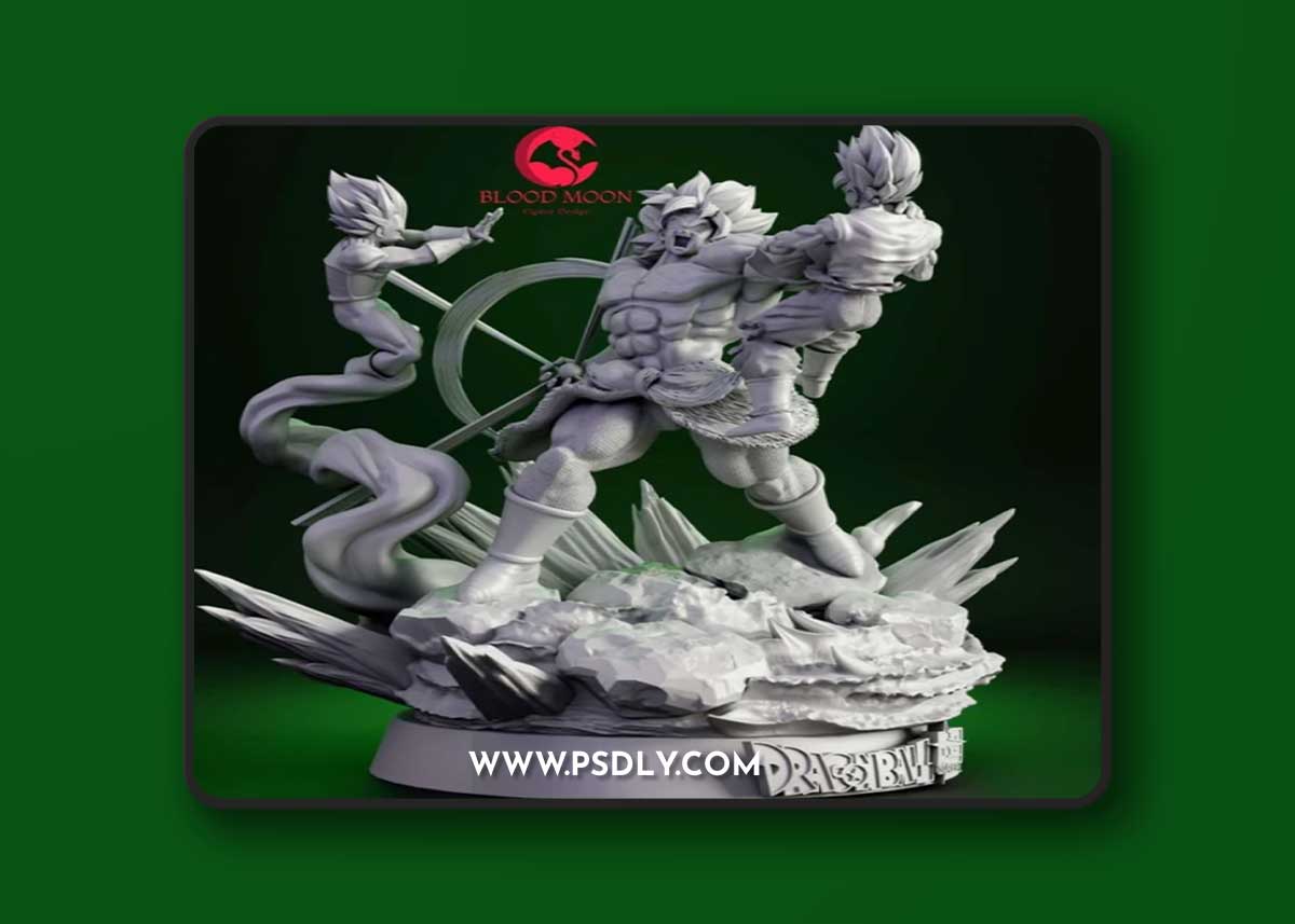 Blood Moon - Broly Diorama – 3D Print Model