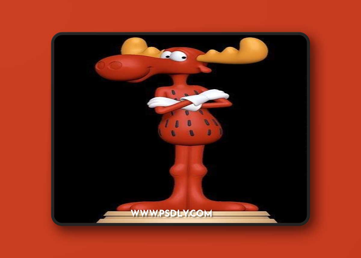 Bullwinkle J. moose and Shaggy - Scooby Doo – 3D Print Model