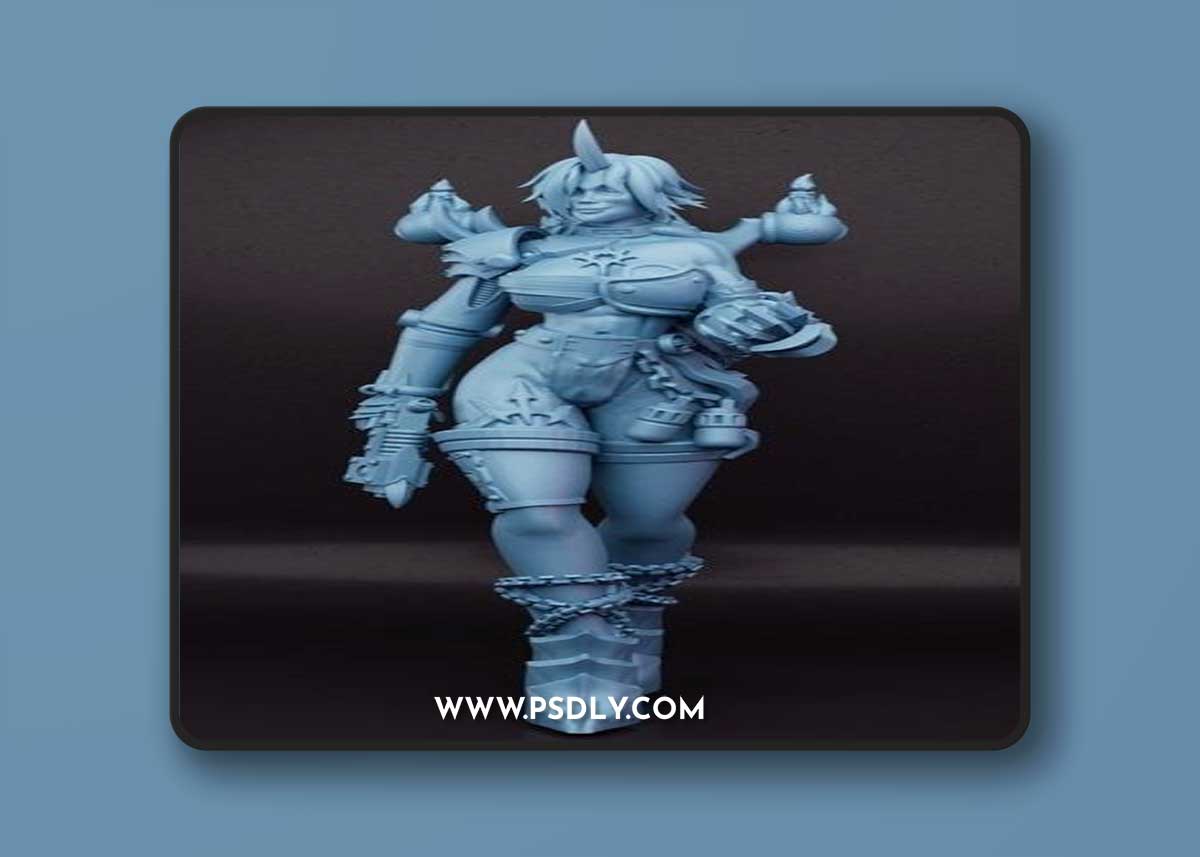 Chaotic Demon Girl – 3D Print Model