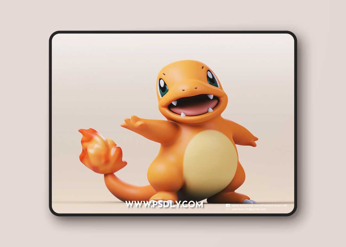 Charmander Statue – 3D Print Model