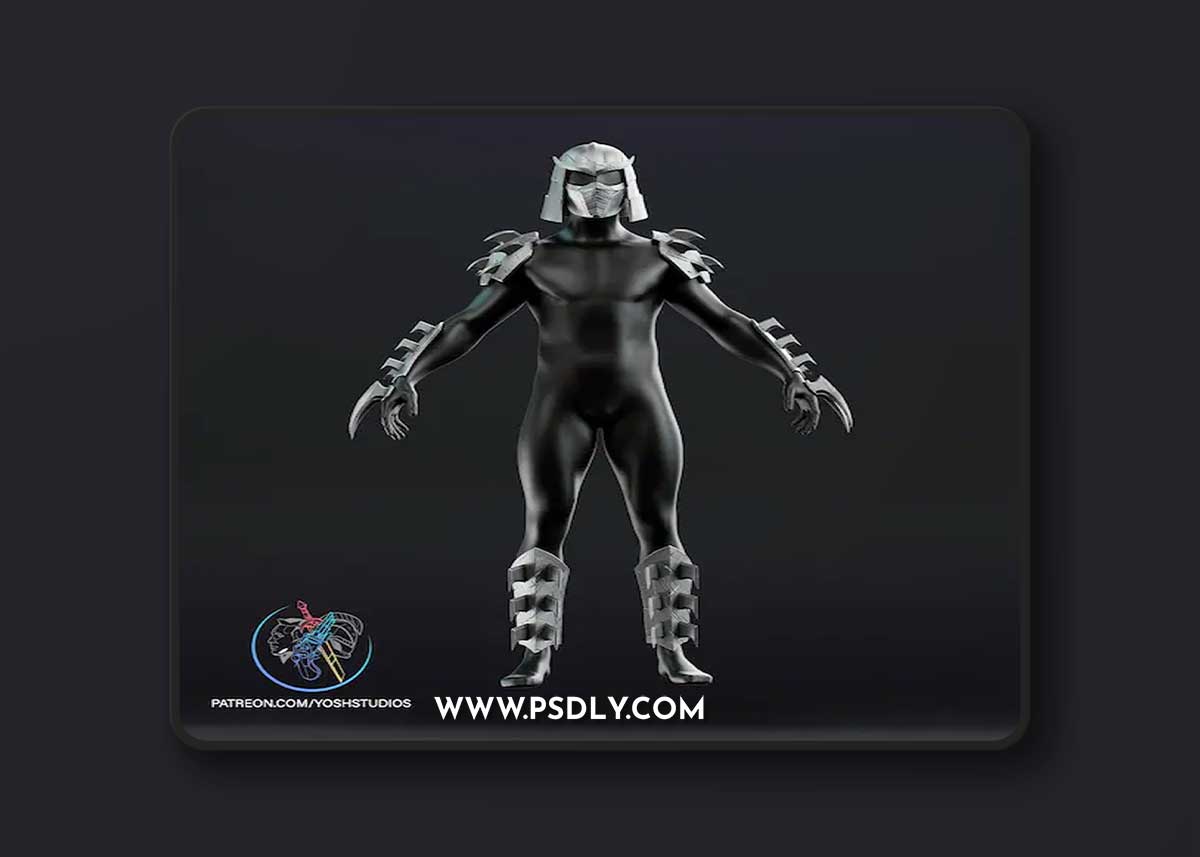 Classic Shredder Armor and helmet – 3D Print Model