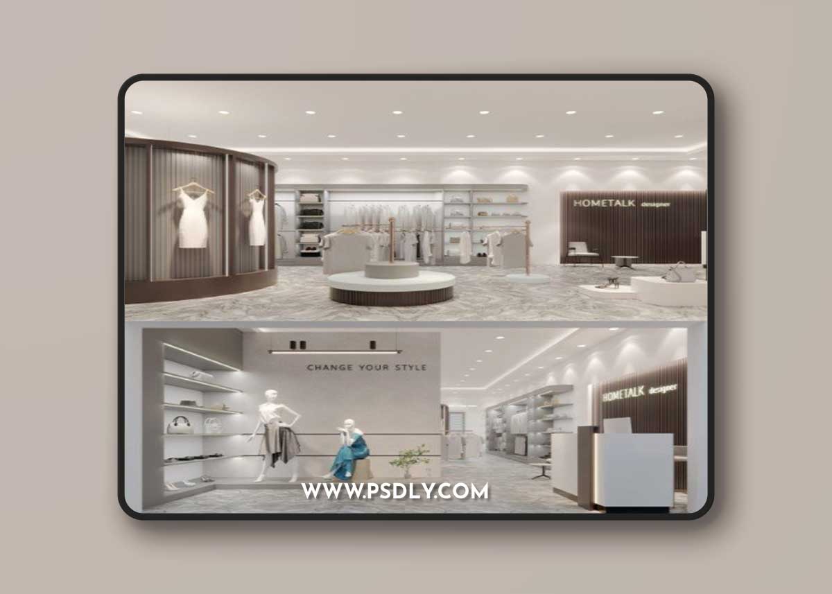 Fashion Store Interior 3D Model
