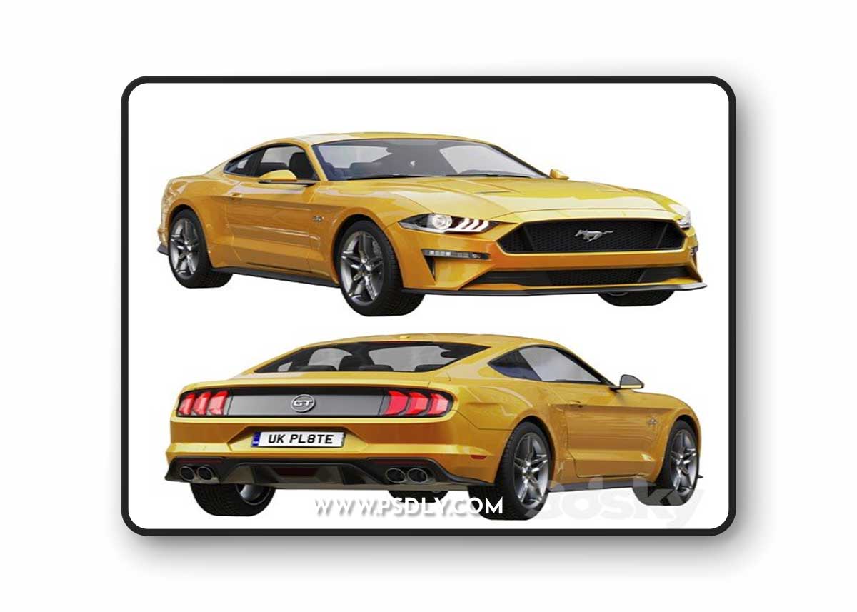 Ford Mustang GT 2020 3D Model