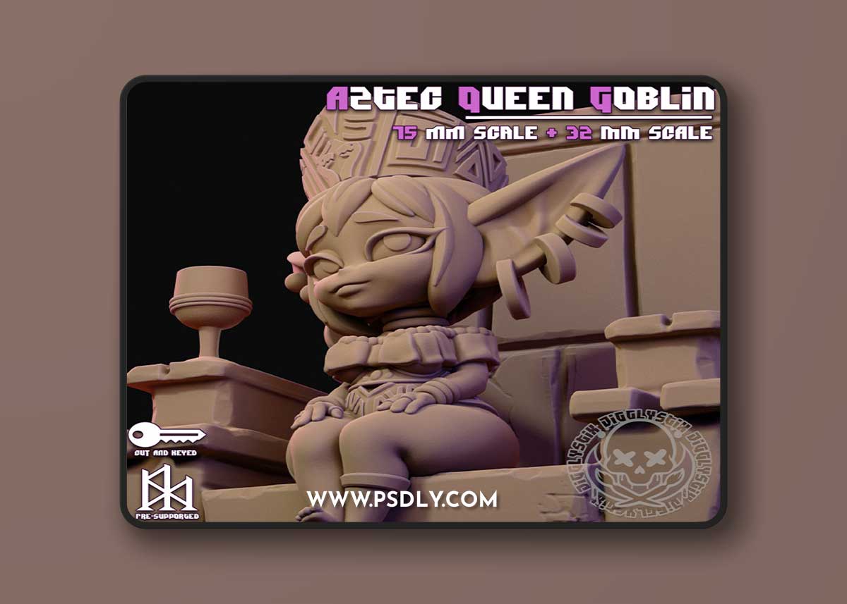 Jigglystix - Aztec Sewing Goblin – 3D Print Model