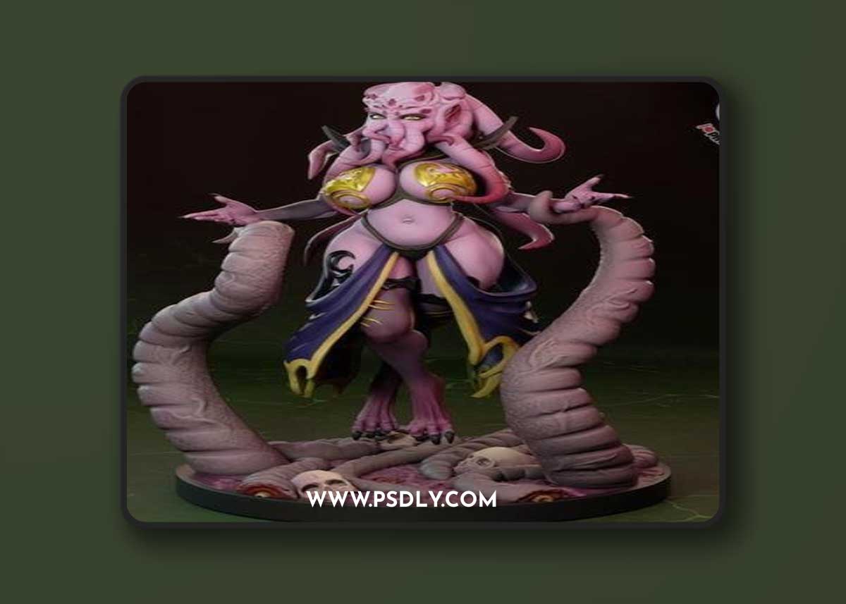 Jigglystix - Mother of Mindflayers – 3D Print Model