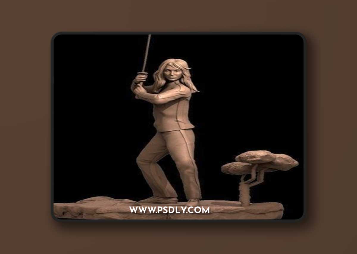 KILL BILL The Bride Uma Thurman – 3D Print Model