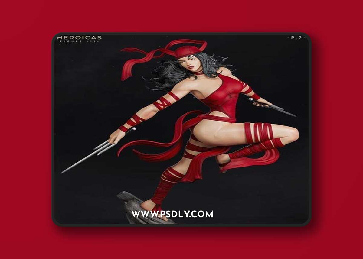 Loius Donaldo - HEROICAS - Figure 13 Elektra and Wolverine – 3D Print Model