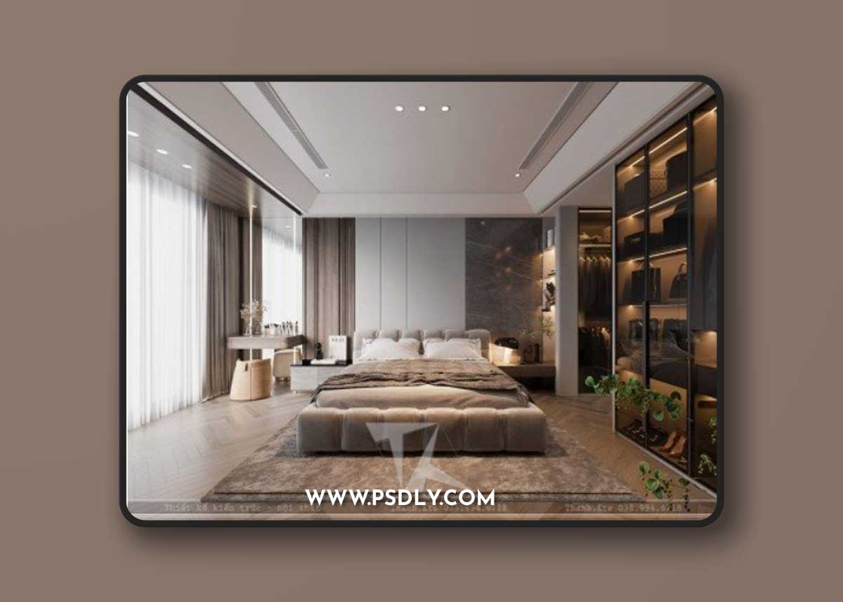 Master Bedroom Interior Scene