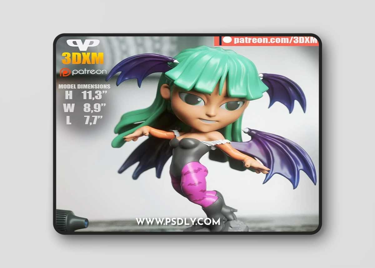Morrigan Chibi – 3D Print Model