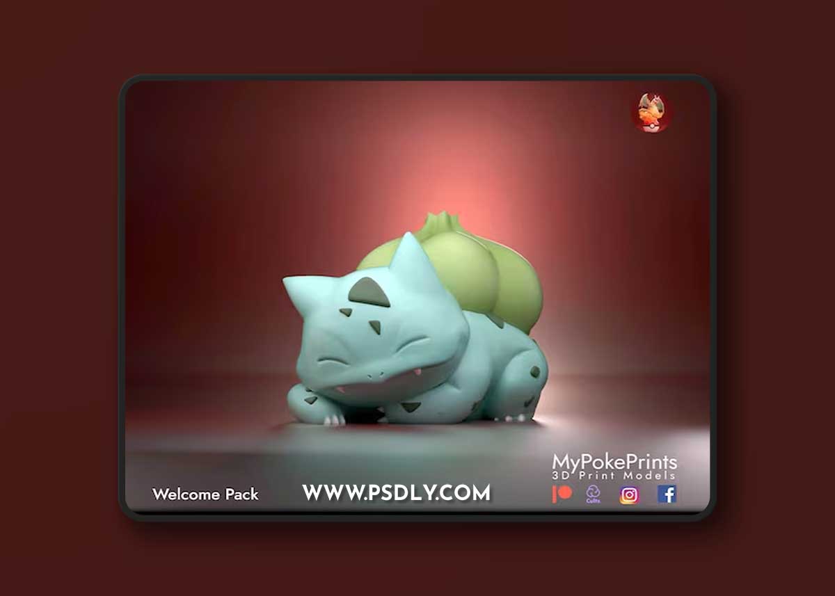 MyPokePrints - Bulbasaur 1-2 – 3D Print Model