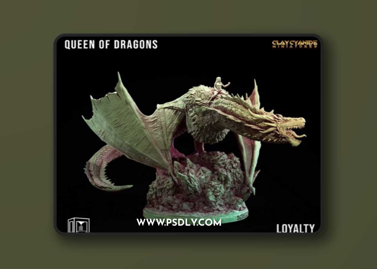 Queen of Dragons – 3D Print Model