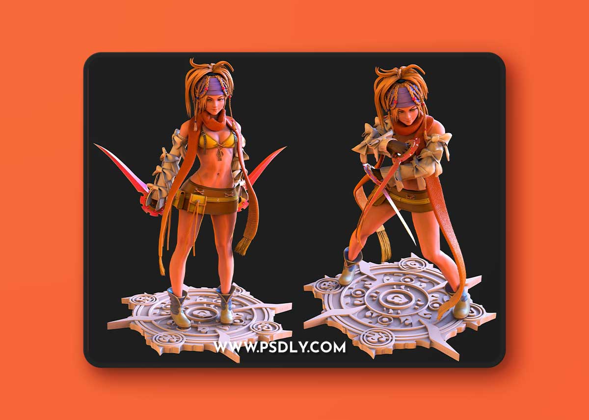 Rikku FFX bikini version Rikku FFX-2 pose 1 pose 2 Big pack – 3D Print Model