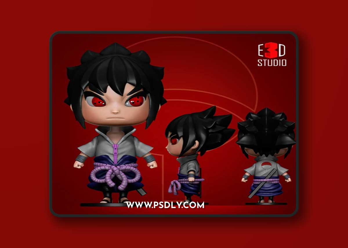 Sasuke - Chibi v1-2 – 3D Print Model