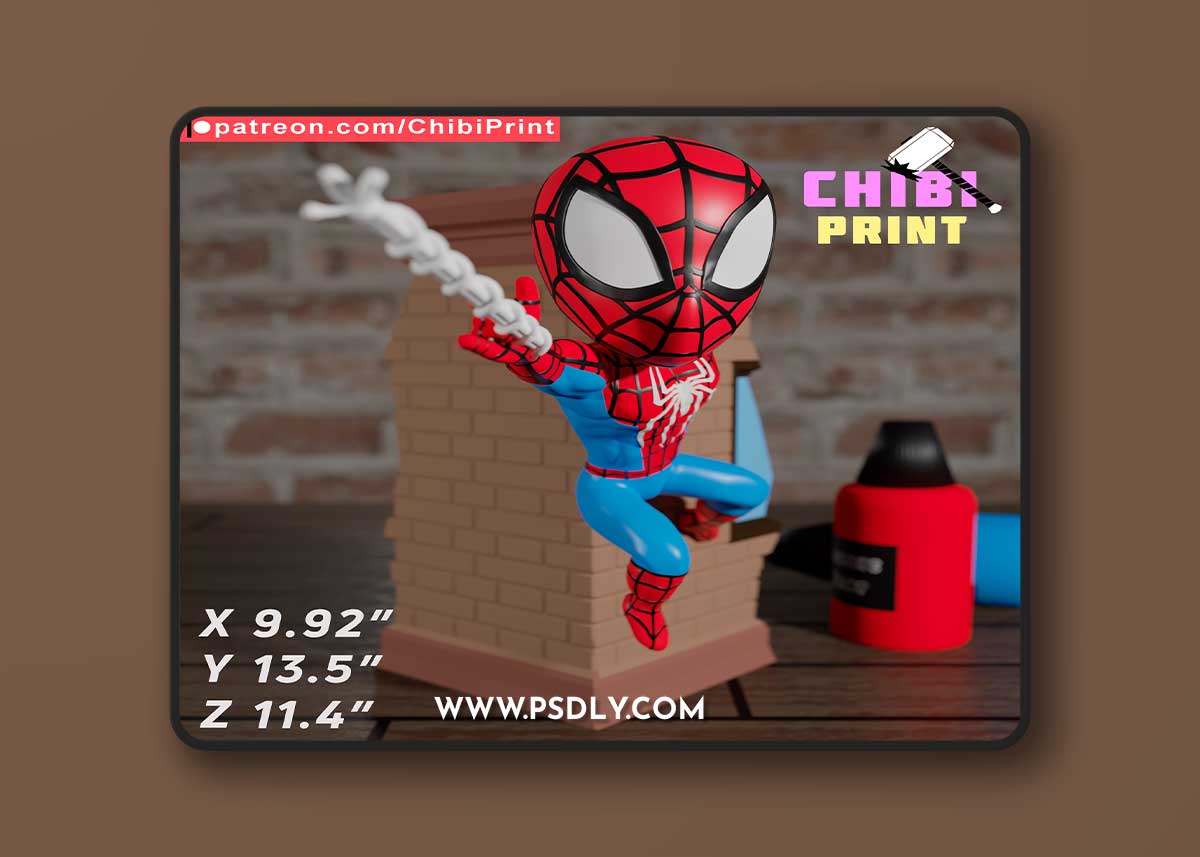 Spoderman Chibi – 3D Print Model