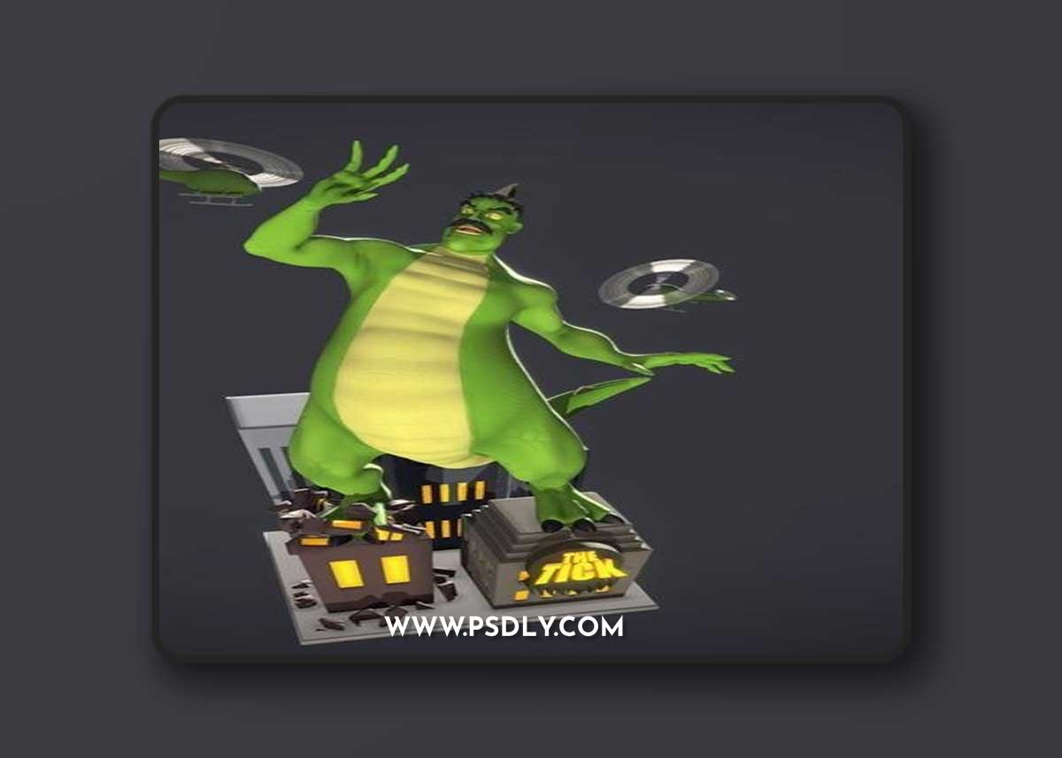 The Tick Series - Dinosaur Neil – 3D Print Model
